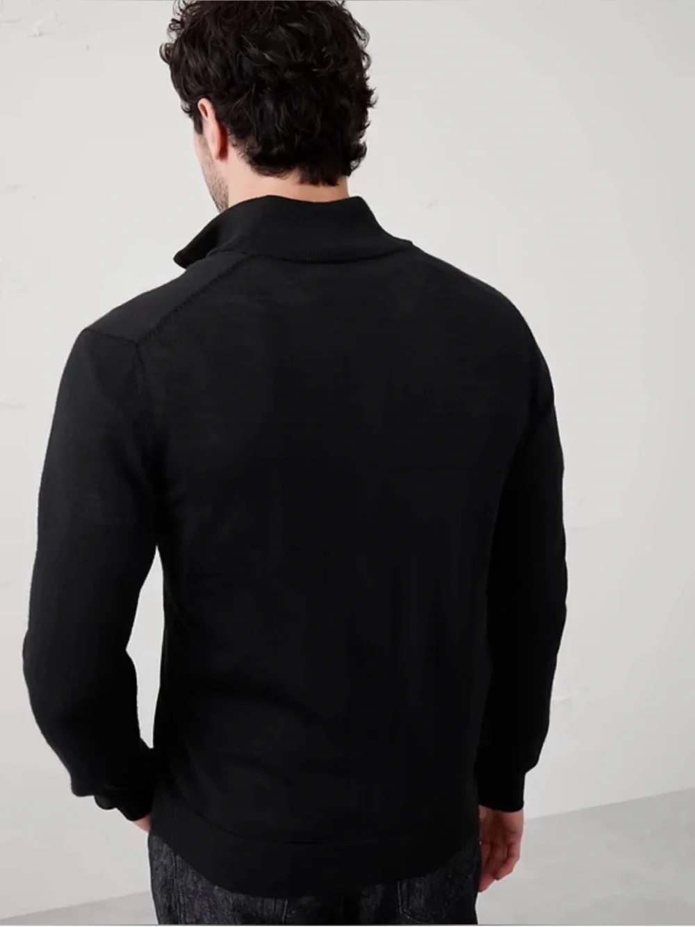 Banana republic merino quarter zip sweater
